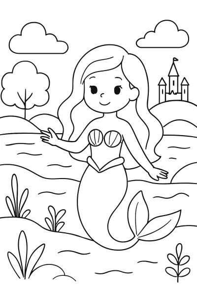 Ariel para colorir 10