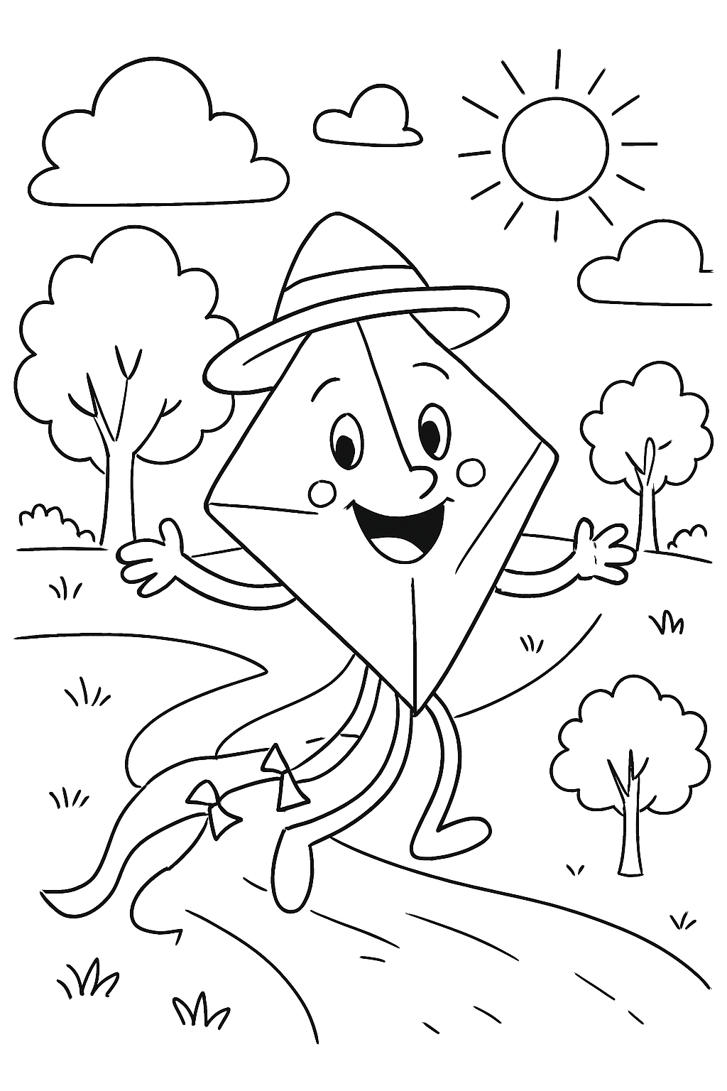 Balão Junino para colorir 14