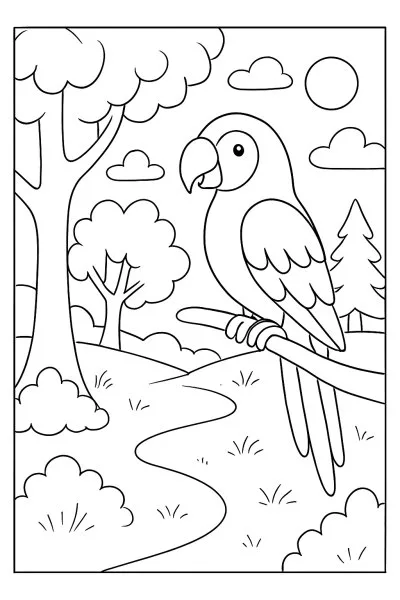 Arara para colorir 13