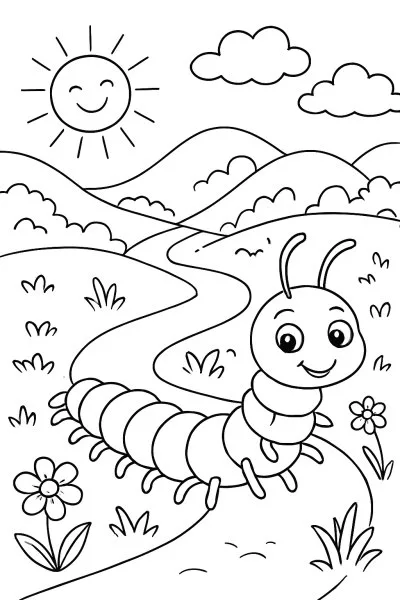 Centopeia para colorir 06