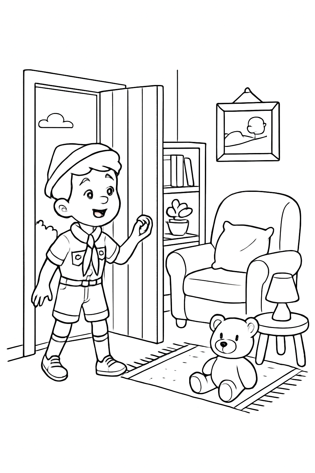 Bandeirinha para colorir 15