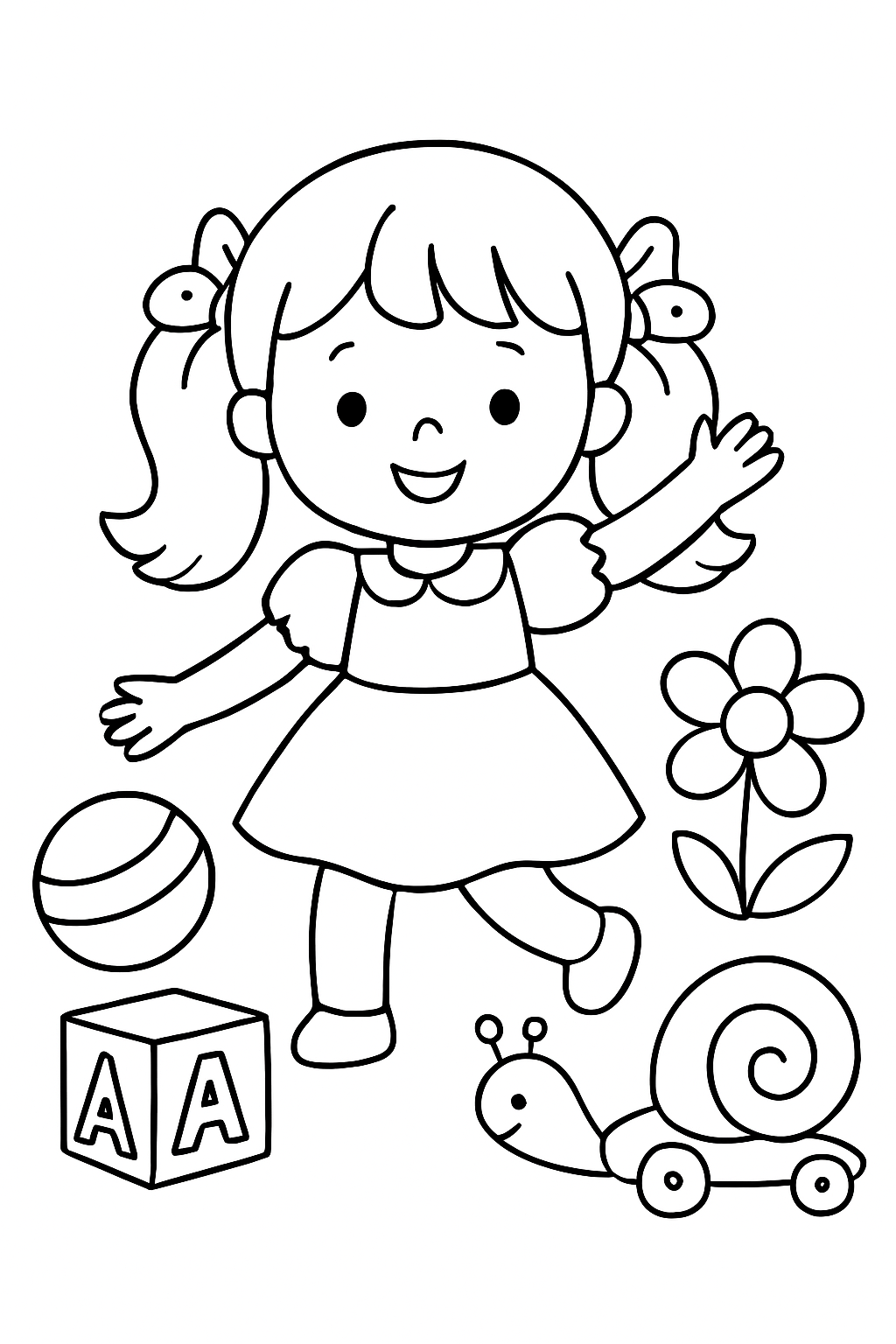 Bonecas para colorir 07
