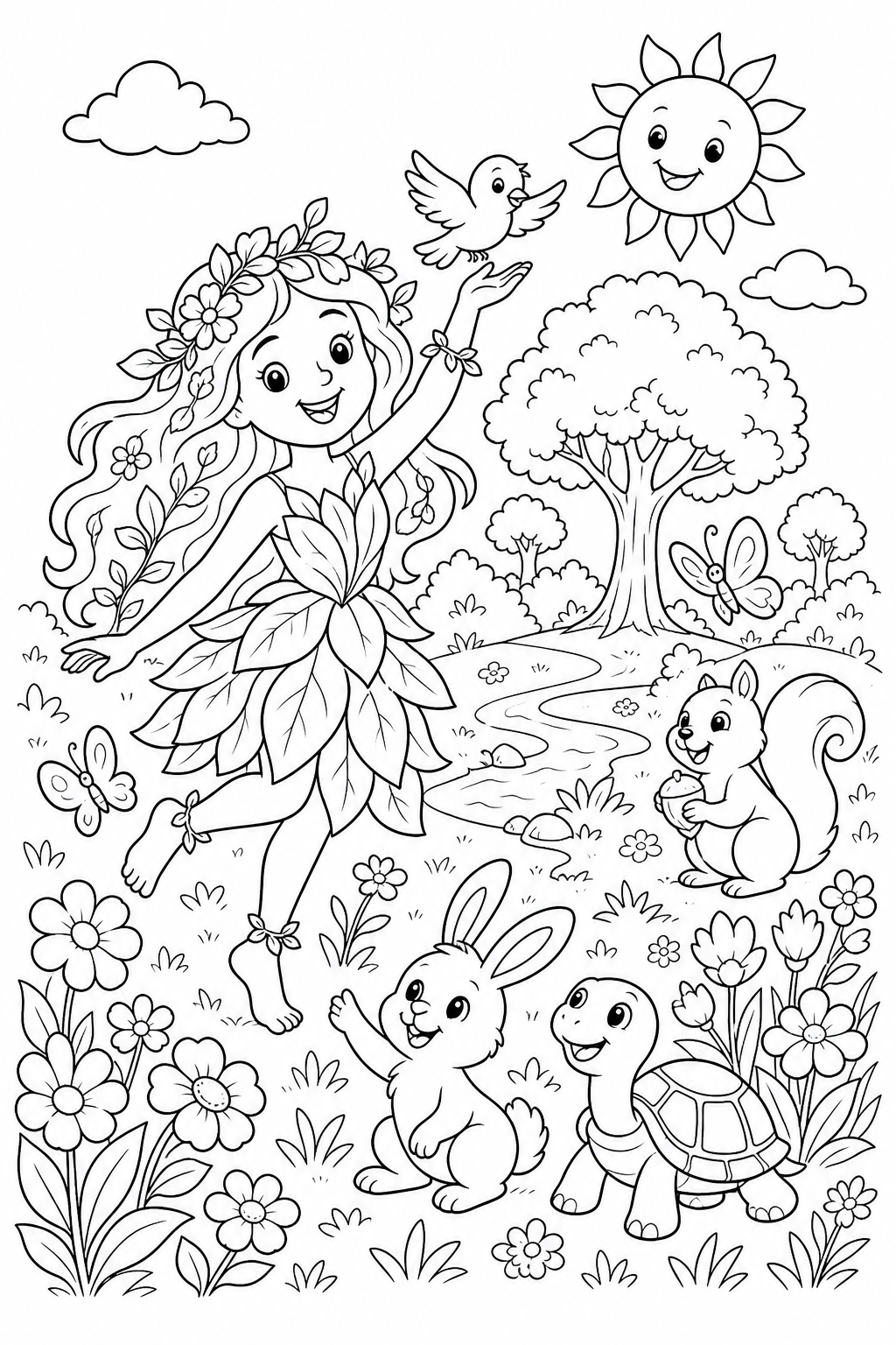 Natureza para colorir 03