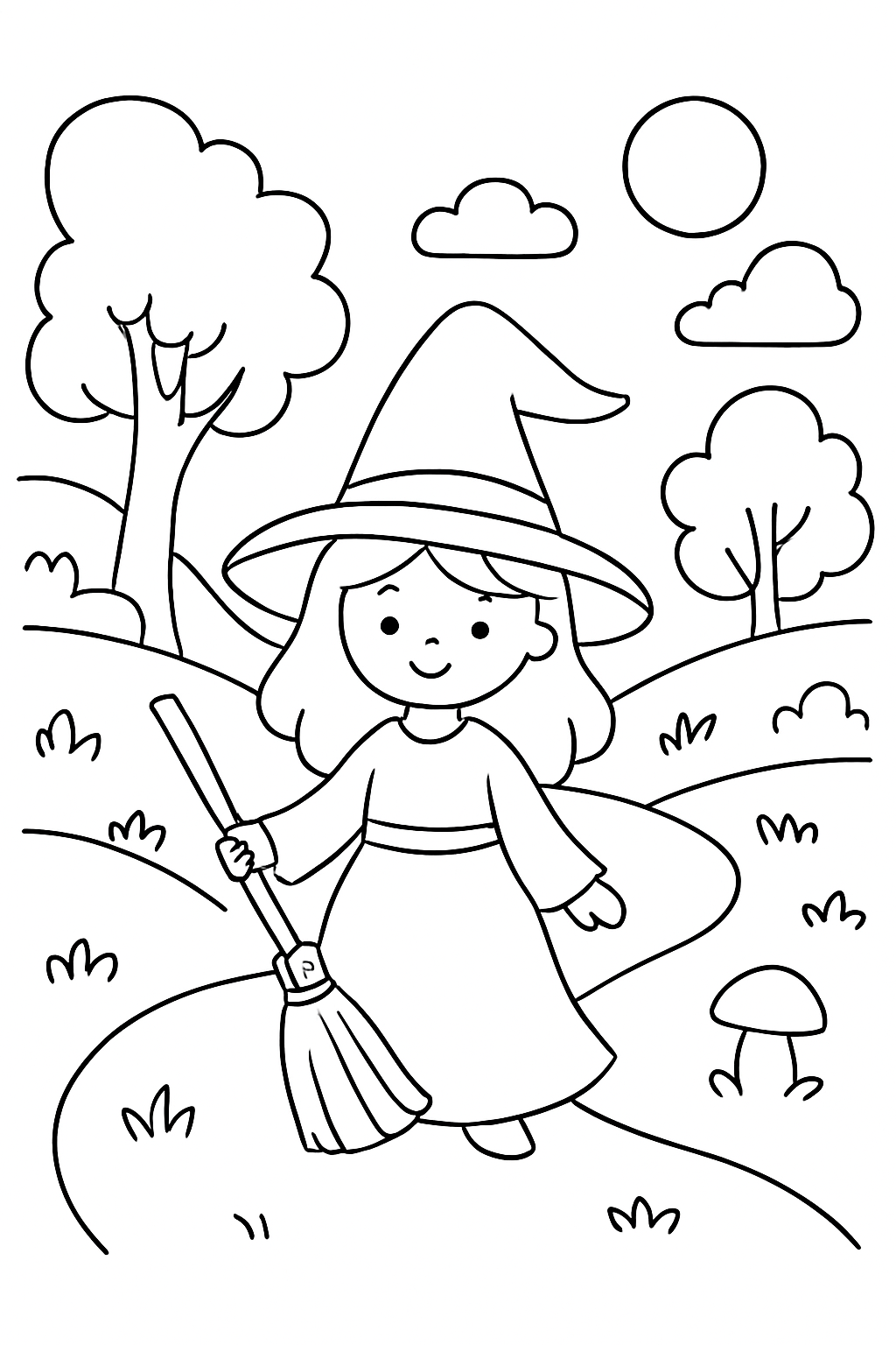 Bruxas para colorir 10