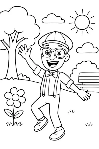 Blippi para colorir 14