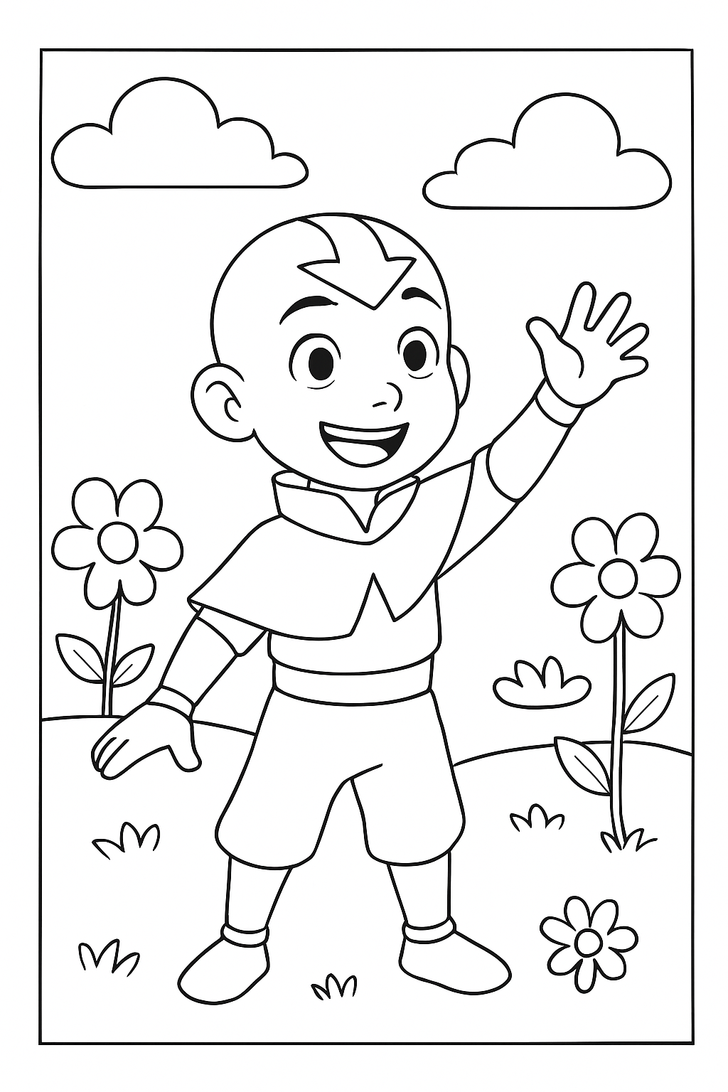 Avatar para colorir 01