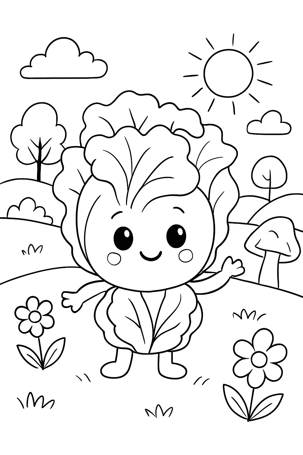 Alface para colorir 10