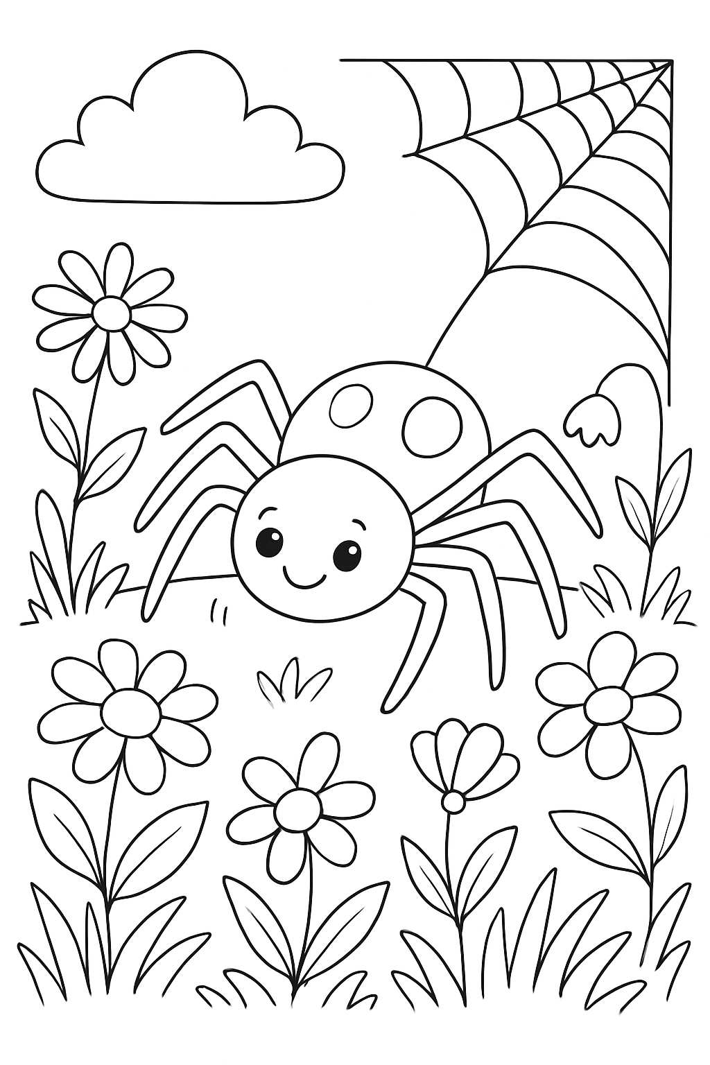 Aranhas para colorir 12