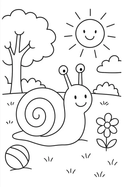 Caracol para colorir 14