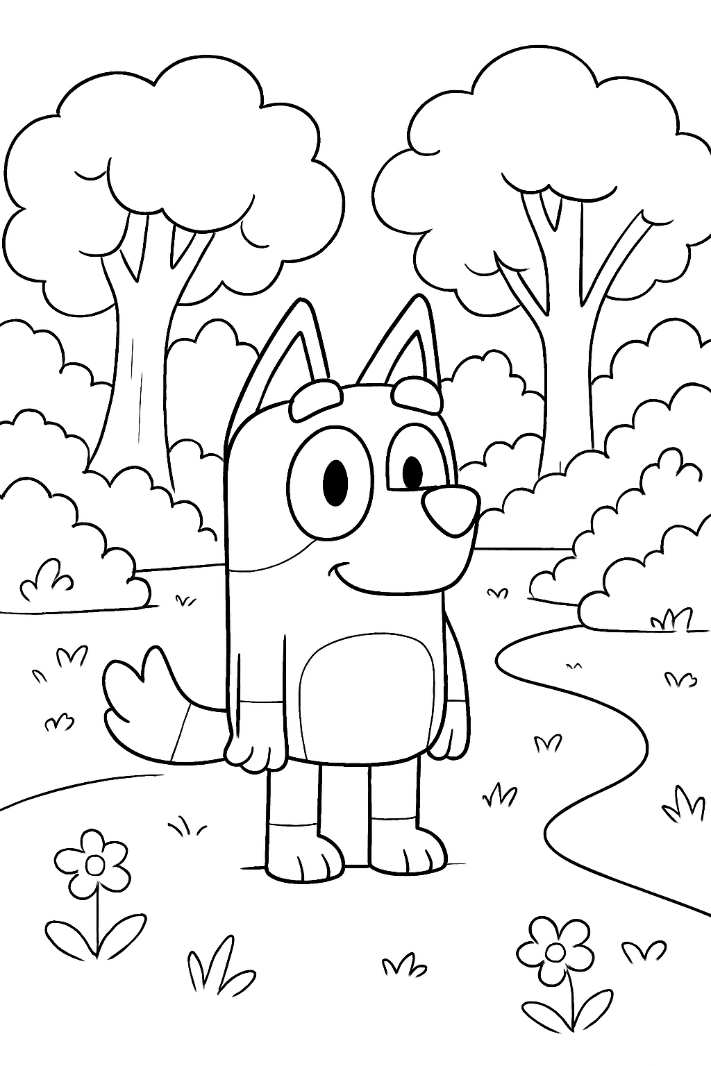 Bluey para colorir 13