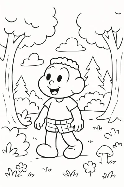 Cascão para colorir 13