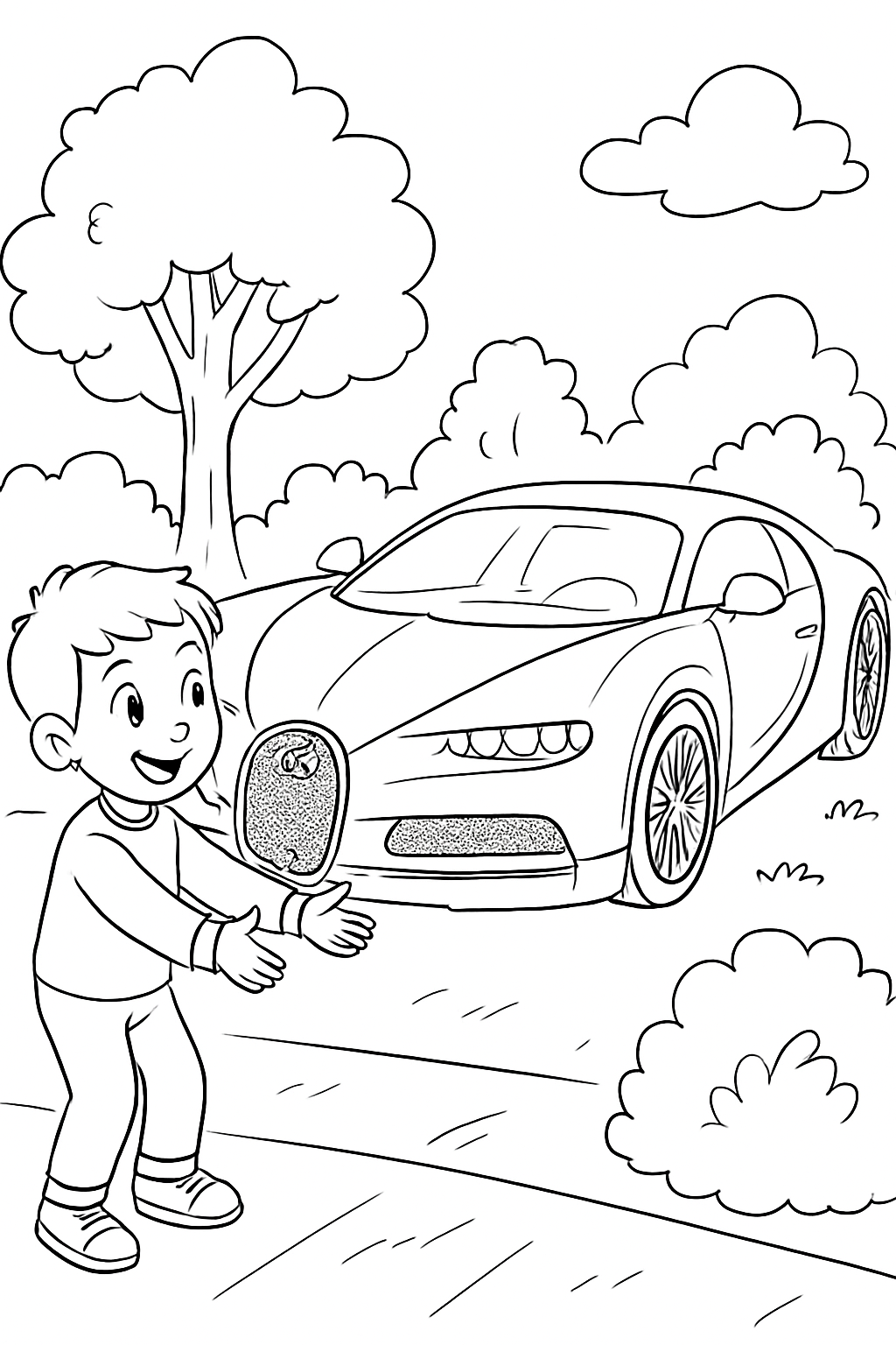Bugatti para colorir 09