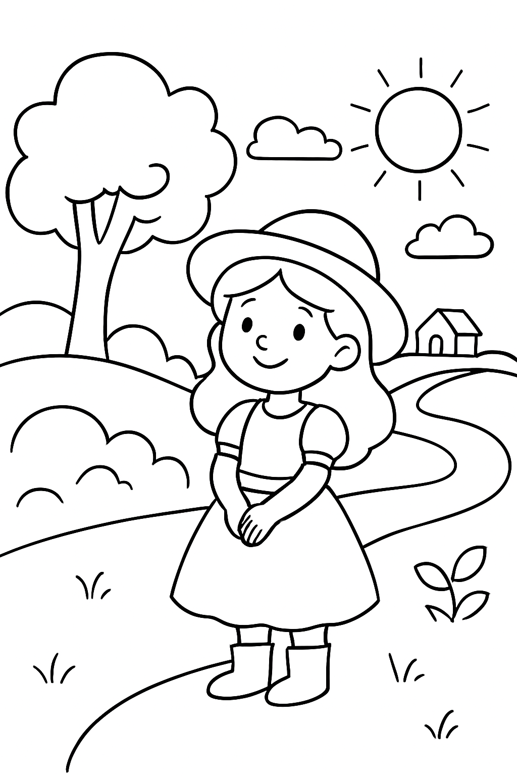 Boiadeirinha para colorir 10