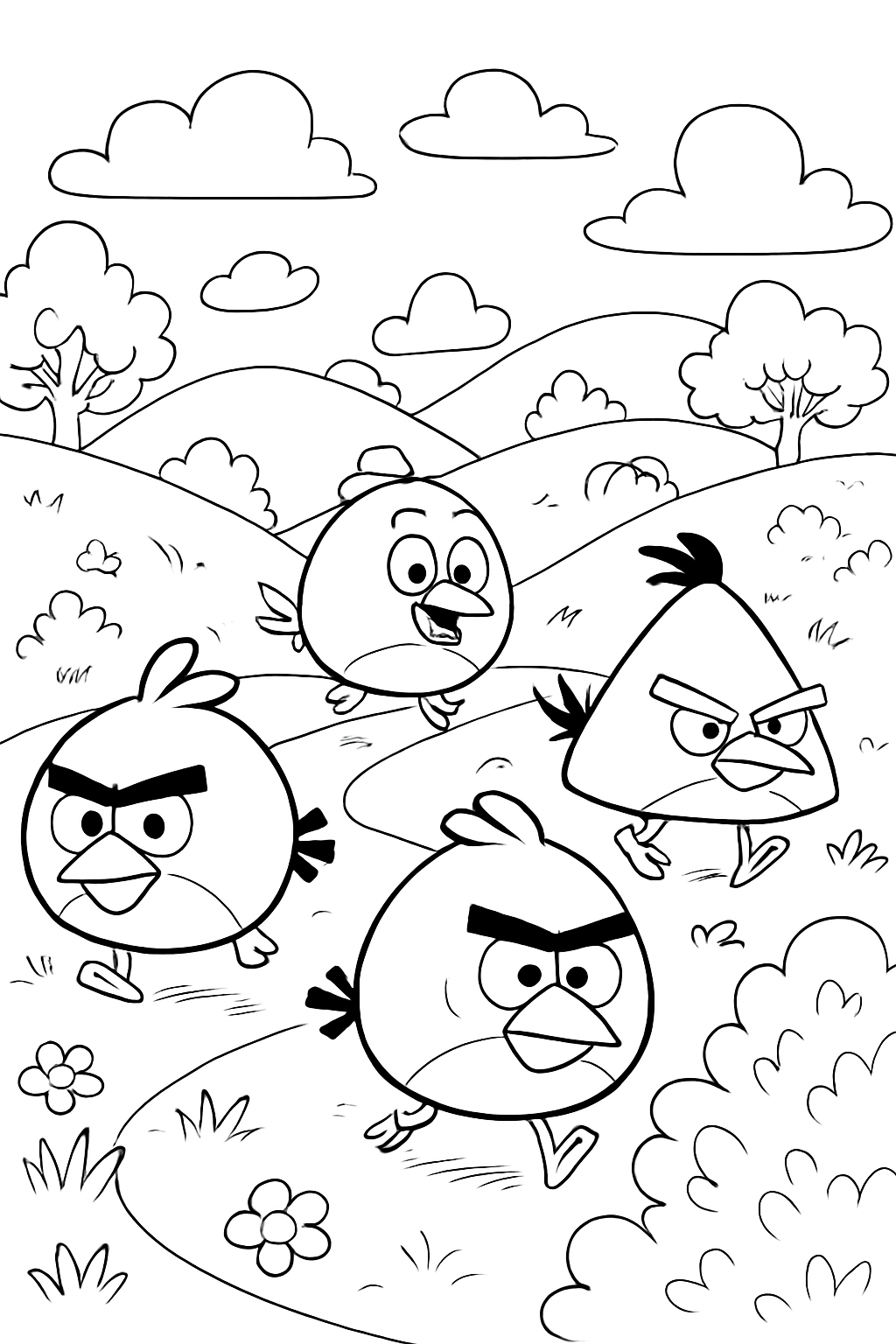 Angry Birds para colorir 06