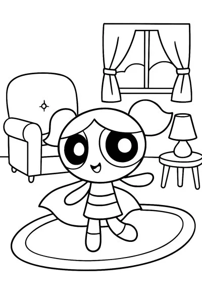 As Meninas Superpoderosas para colorir 04