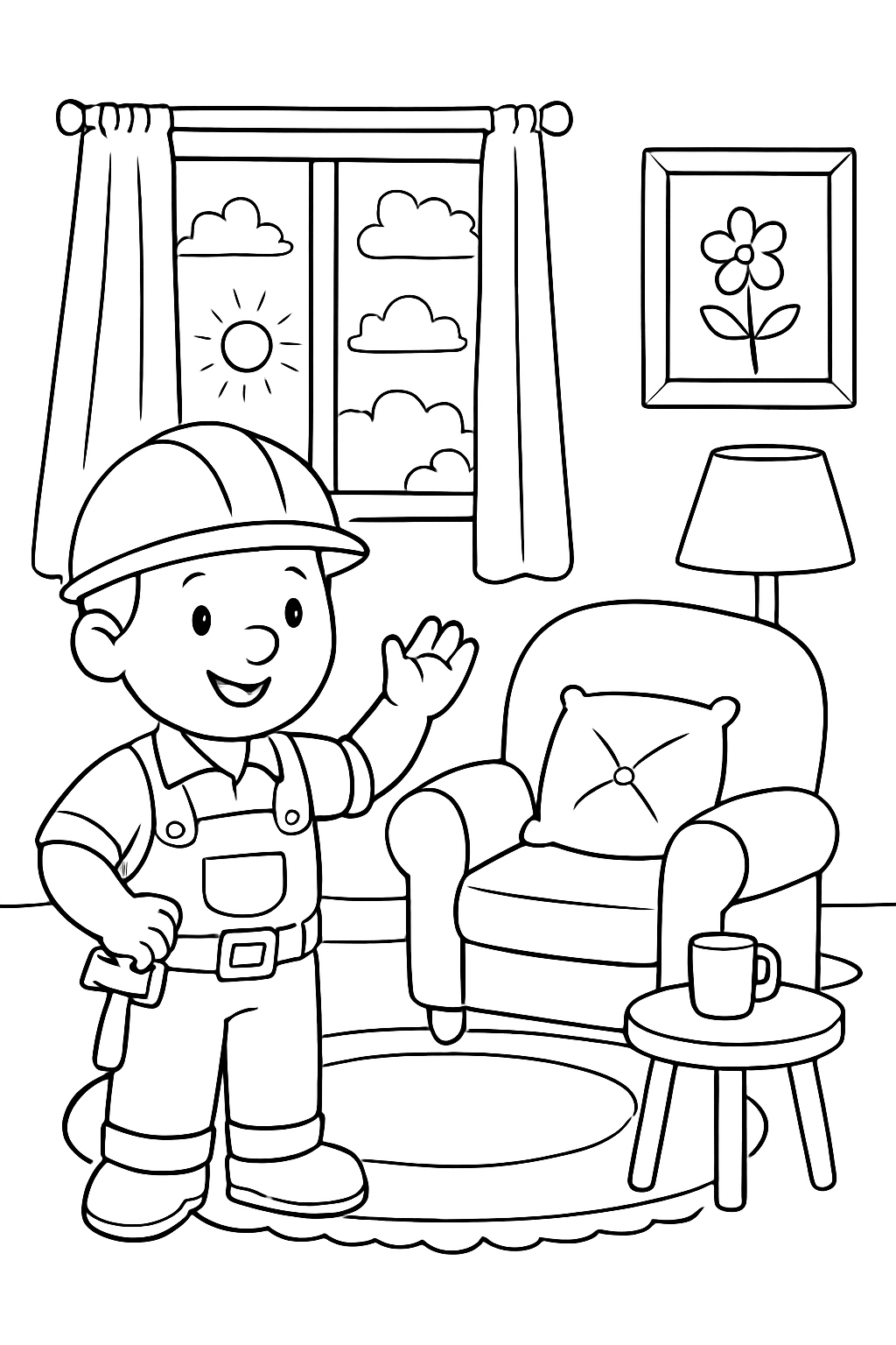 Bob, o Construtor para colorir 15