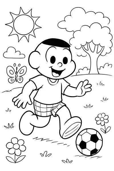 Cascão para colorir 03