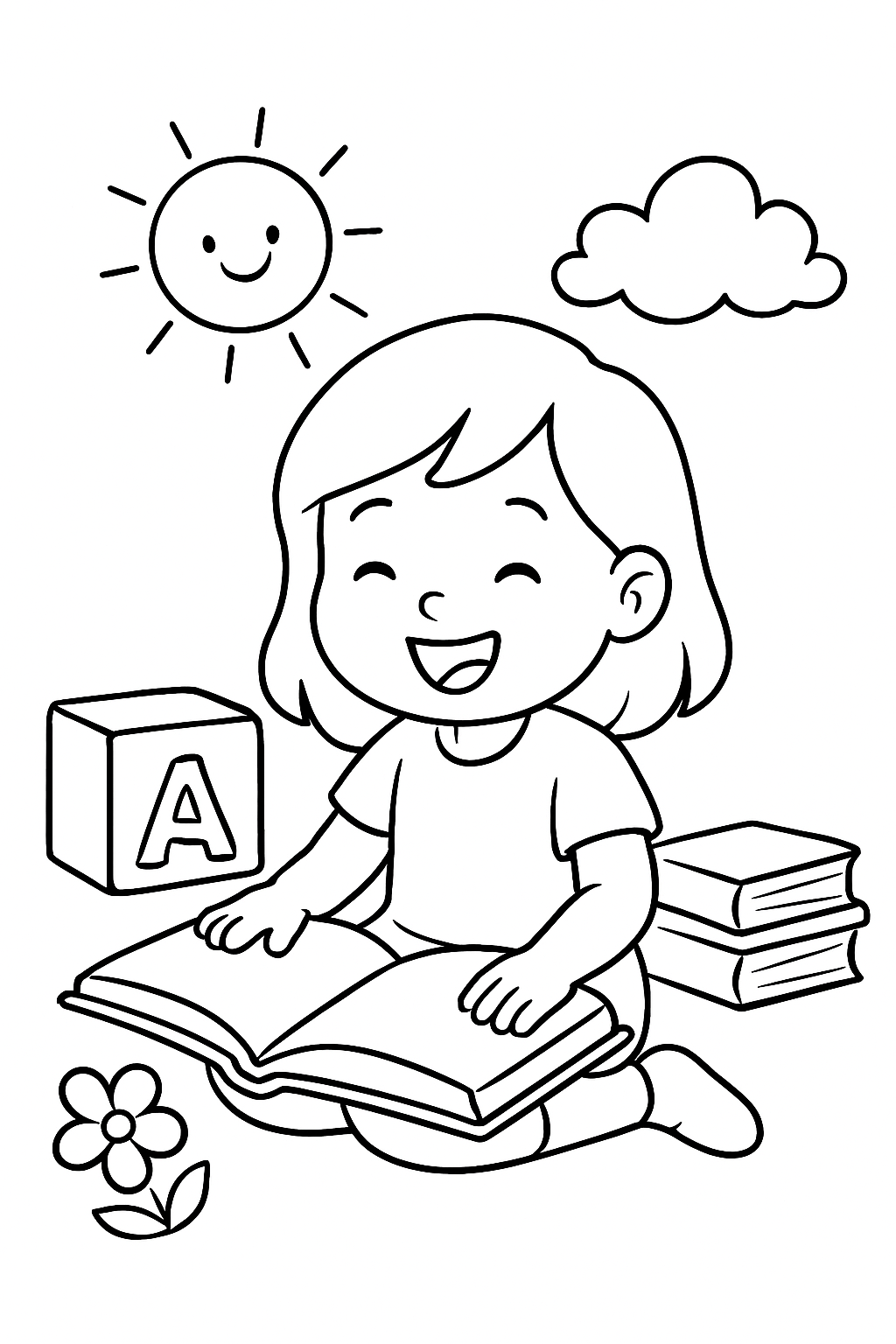 Alfabetização para colorir 09