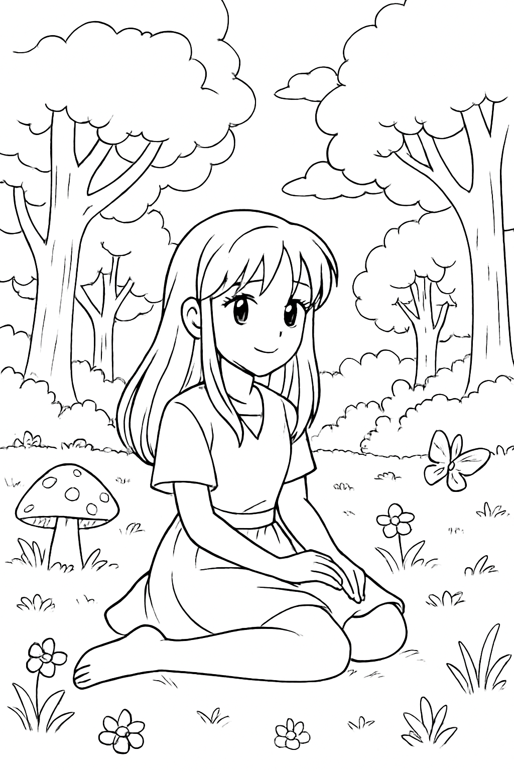 Anime para colorir 02