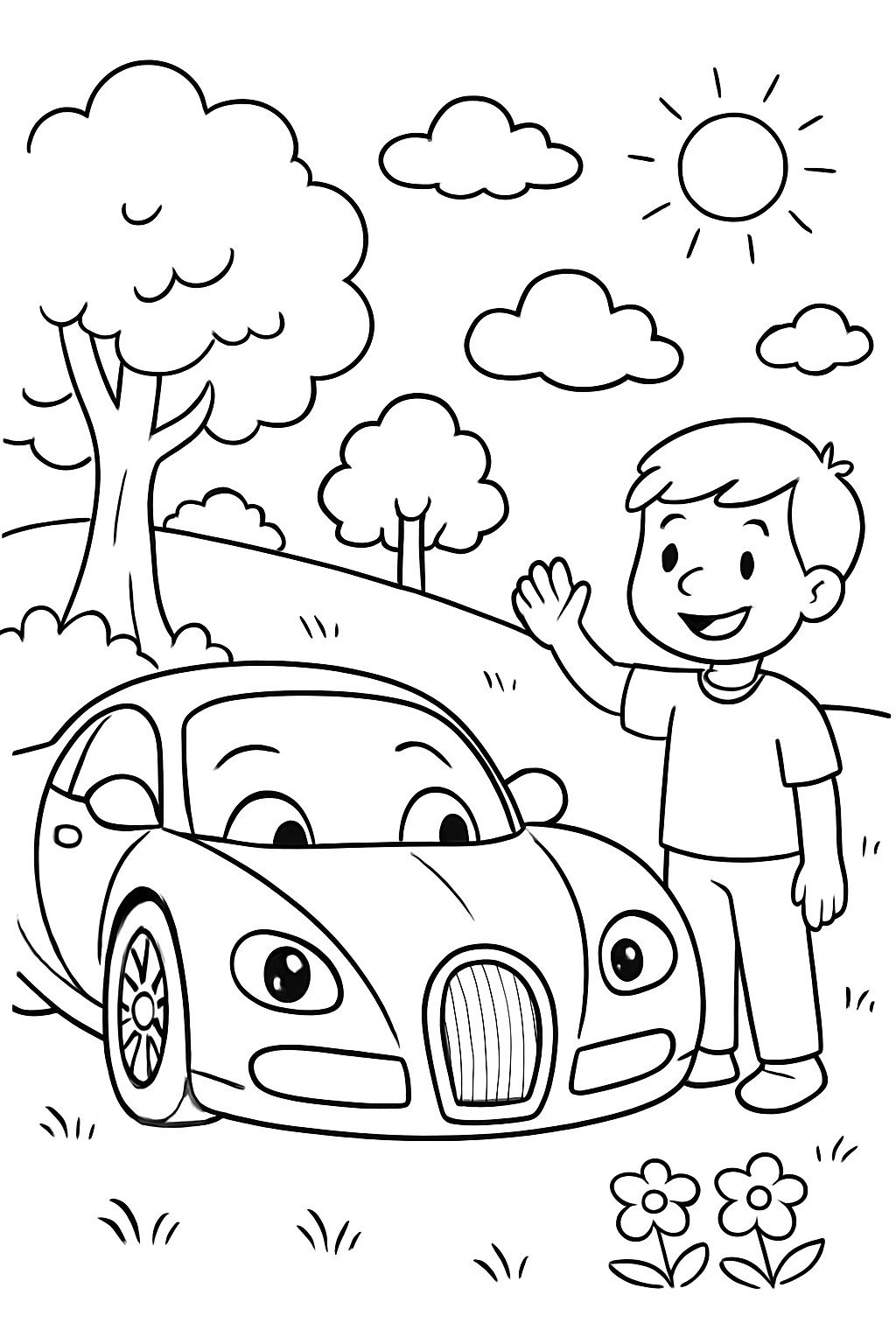 Bugatti para colorir 05
