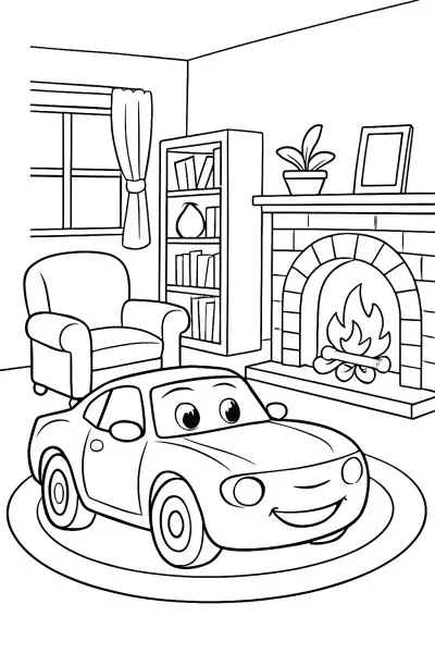 Camaro para colorir 15