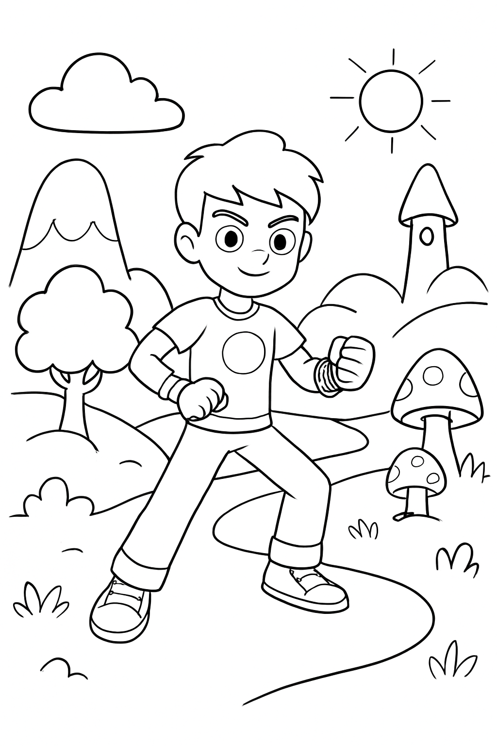 Ben 10 para colorir 10