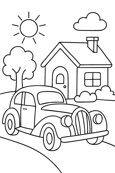 Bugatti para colorir 04