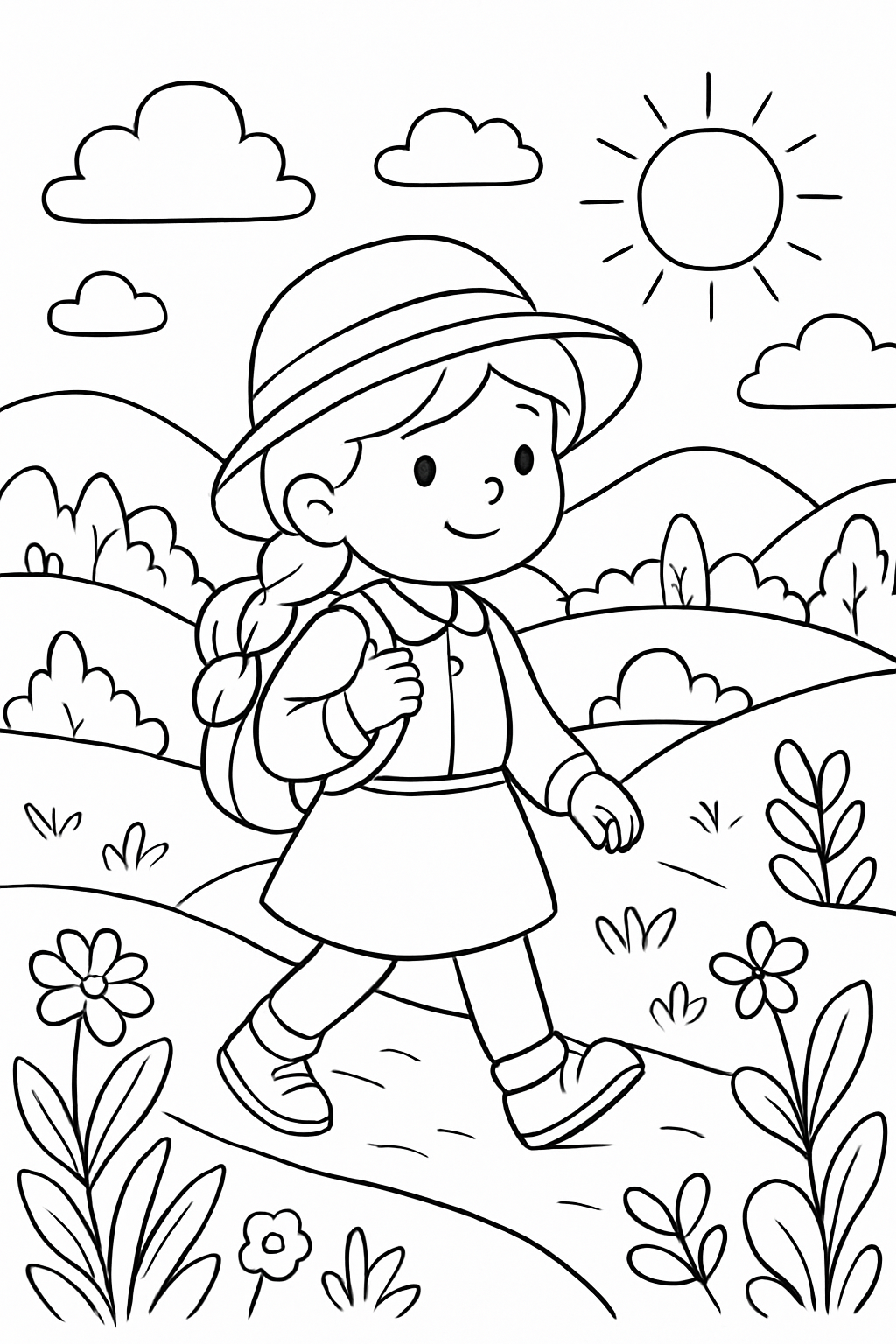 Cama para colorir 06