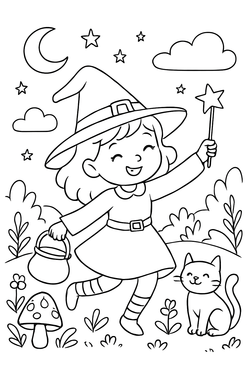 Bruxas para colorir 09