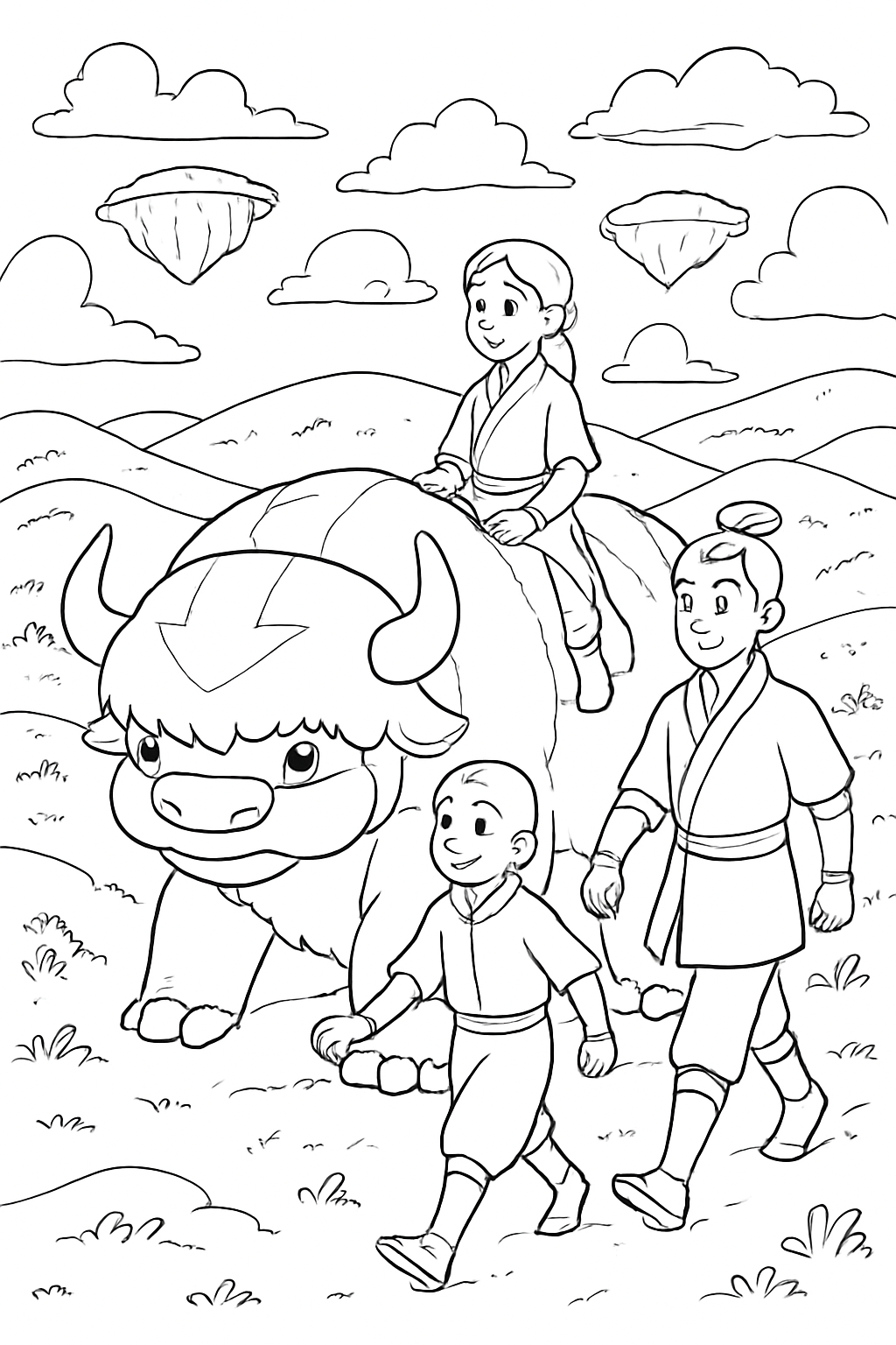 Avatar para colorir 06