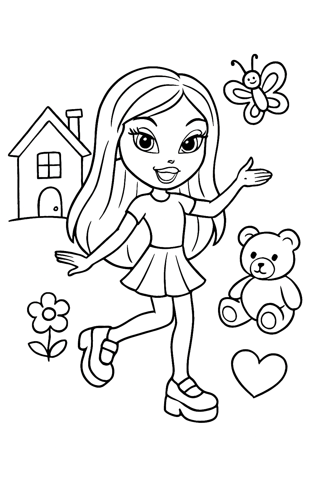 Bratz para colorir 07