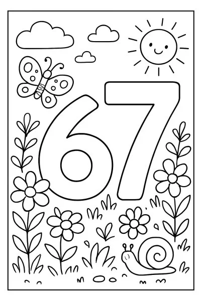 67 (Six Seven) para colorir 12