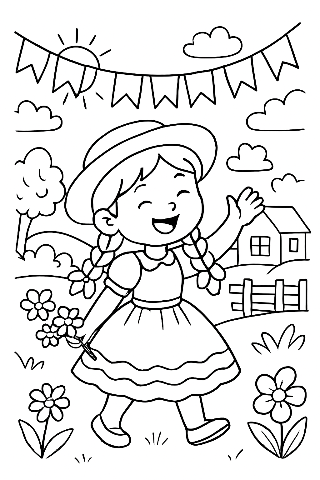 Boiadeirinha para colorir 09