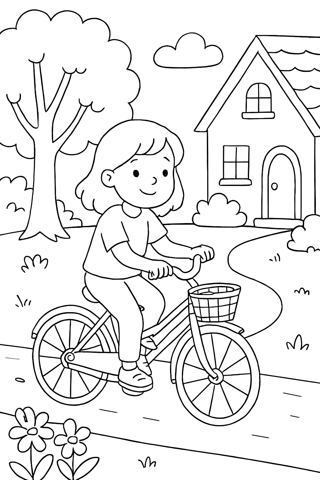 Bicicleta para colorir 15