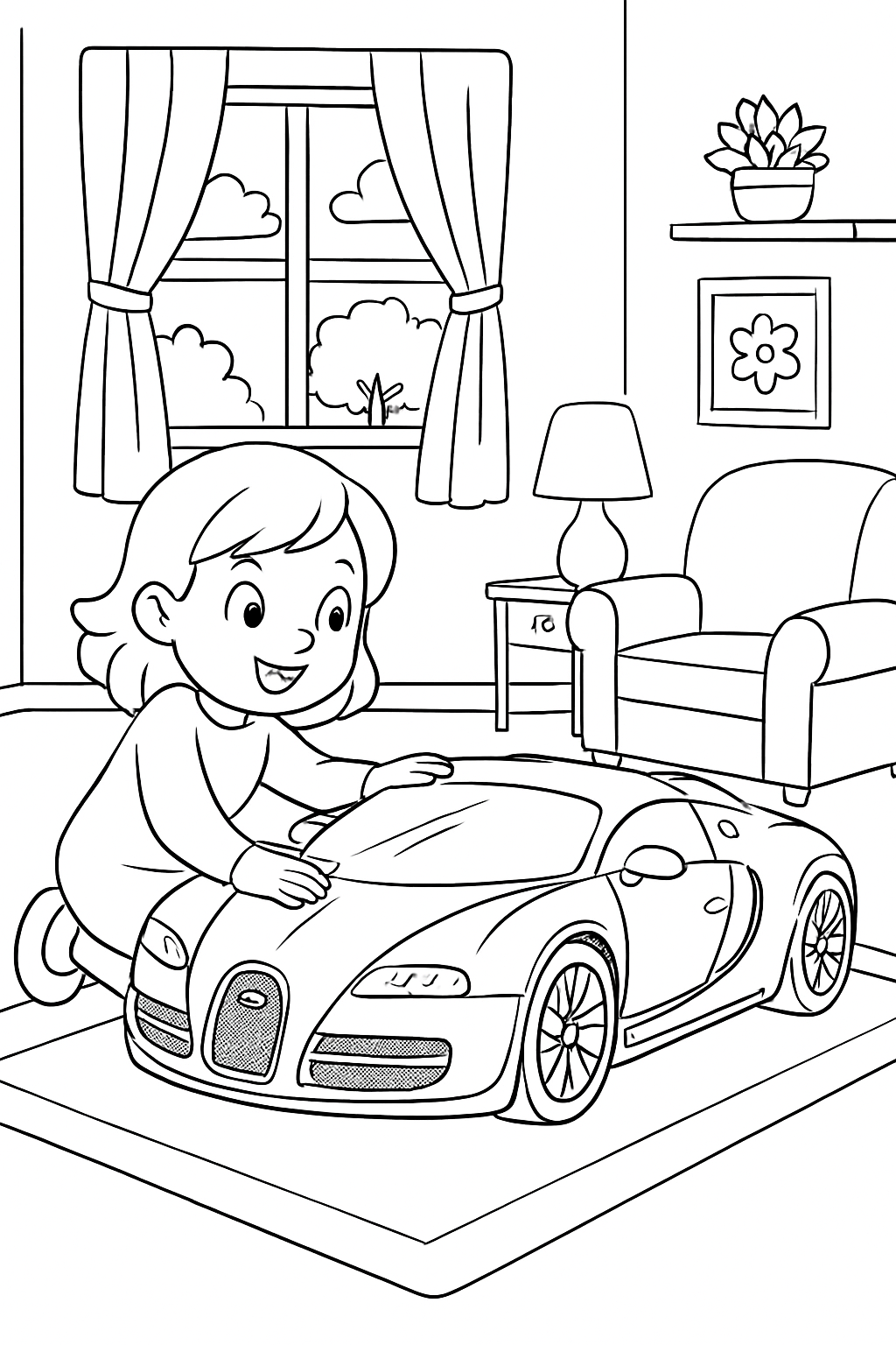 Bugatti para colorir 15