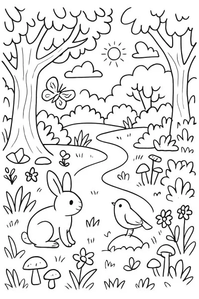 Natureza para colorir 13