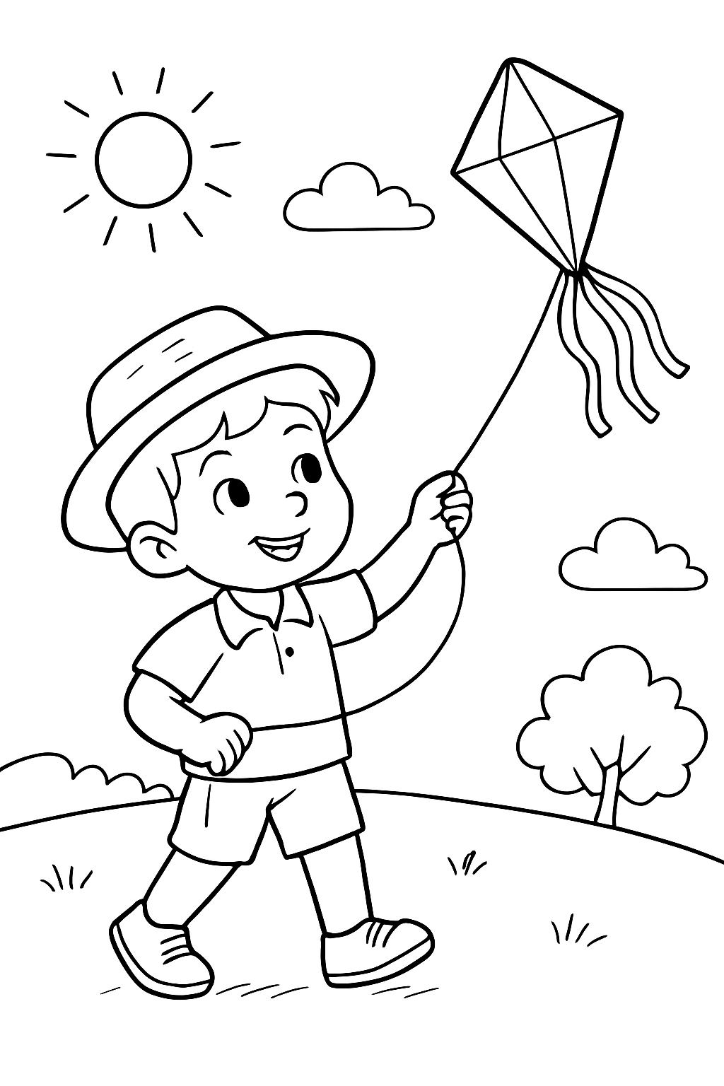 Balão Junino para colorir 08