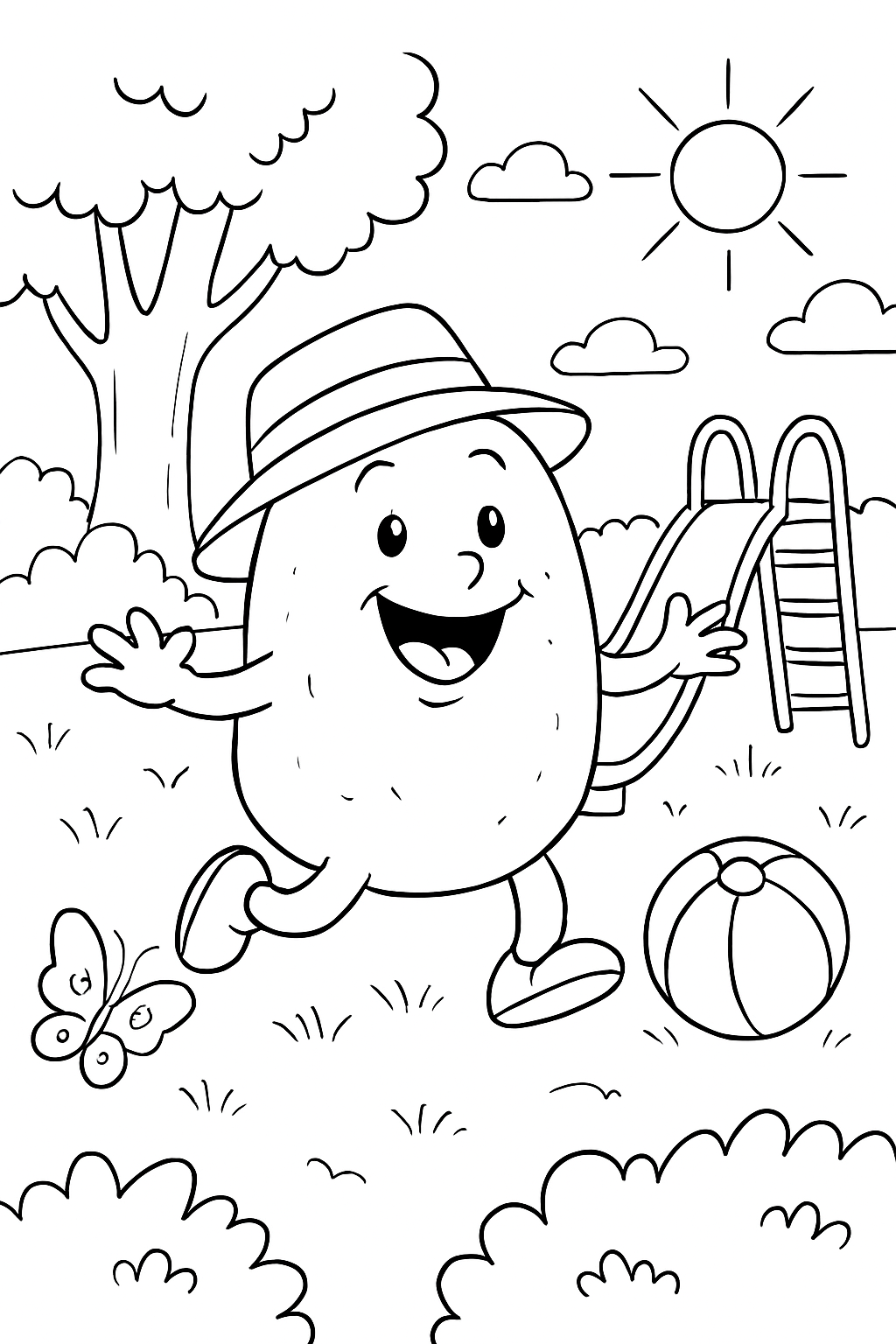 Batata para colorir 03