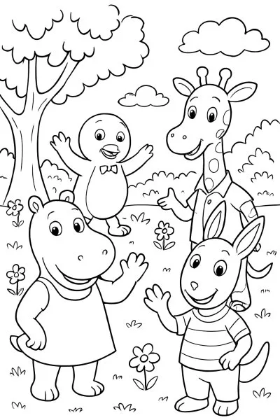 Backyardigans para colorir 12