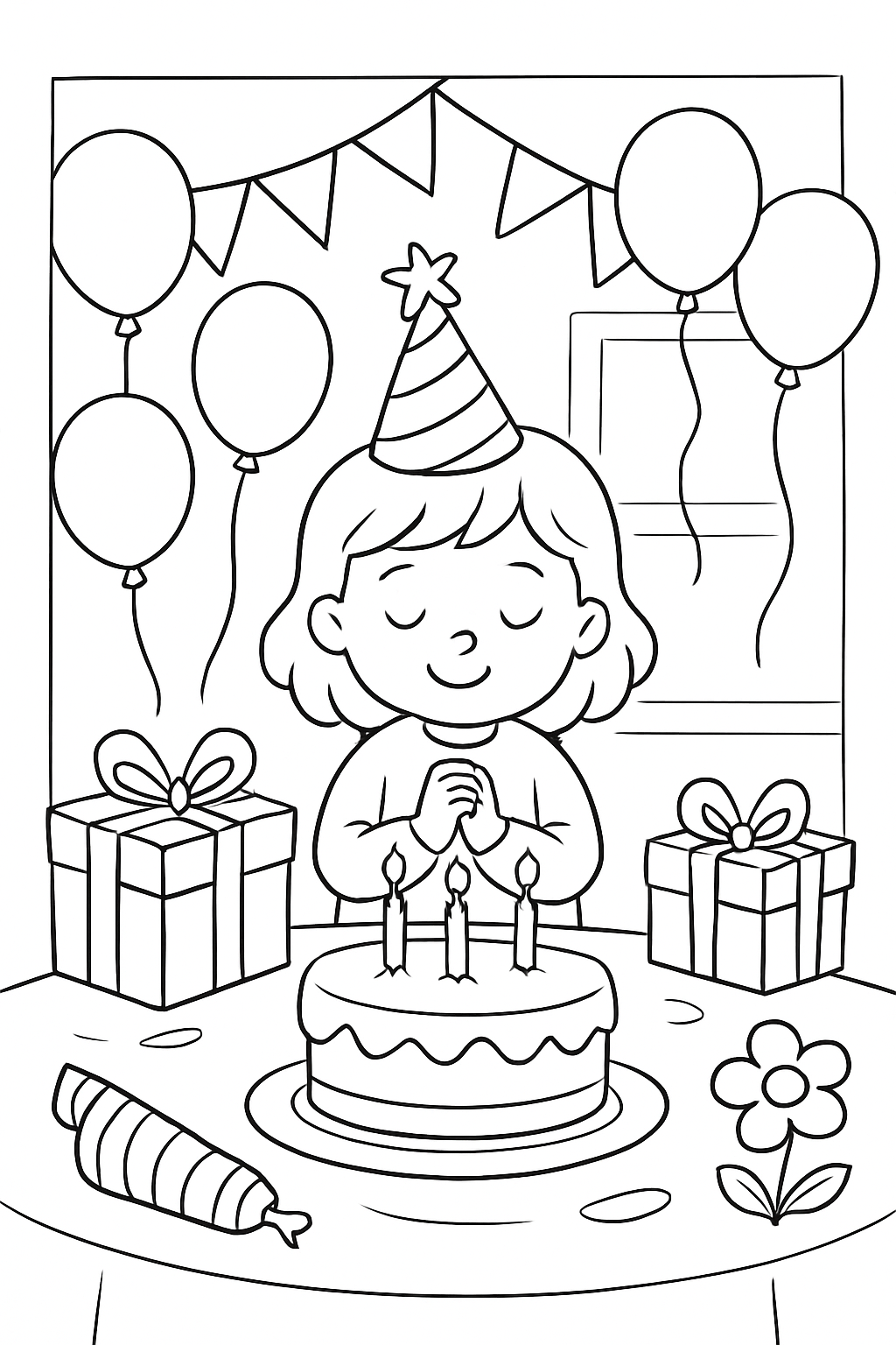 Aniversário para colorir 15