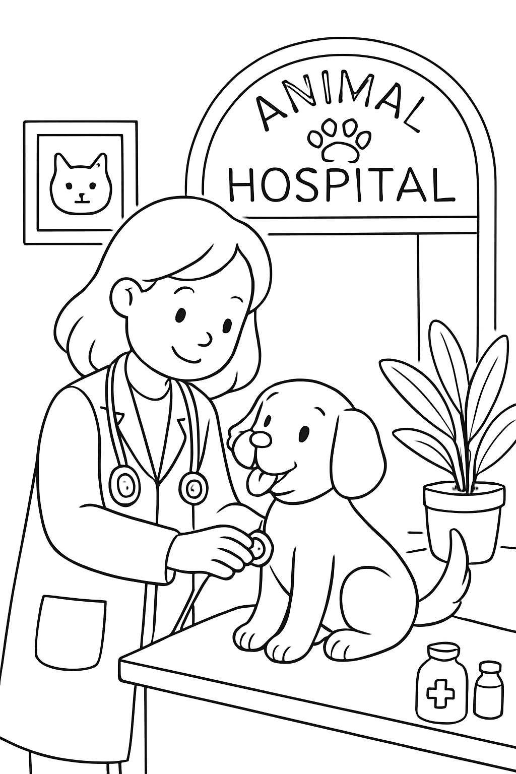 Animal Hospital (Anomaly) para colorir 05