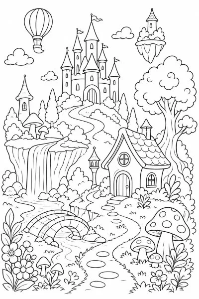 Fantasia e Contos para colorir 10