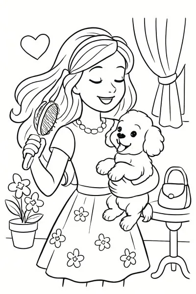 Barbie para colorir 09