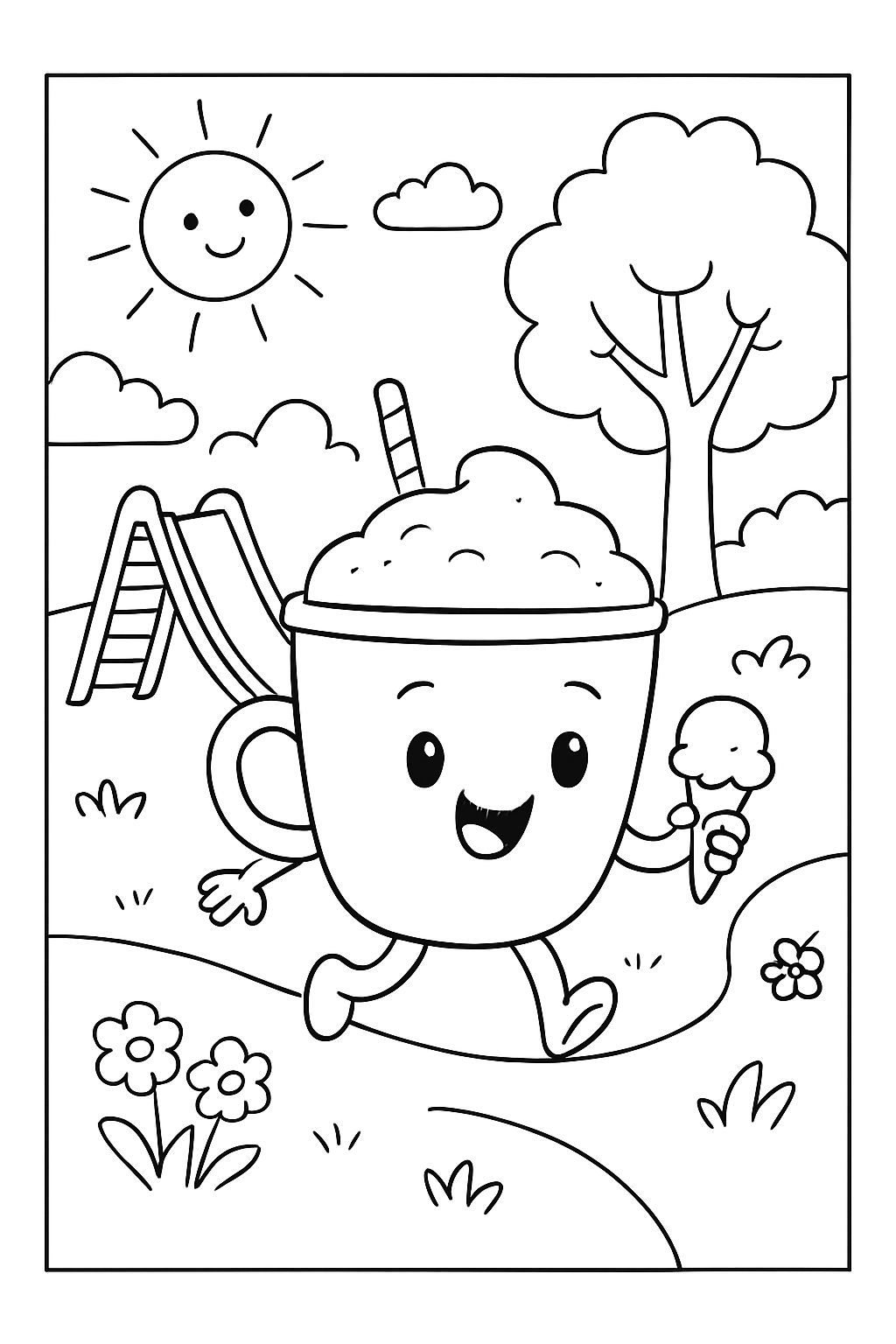 Capuccino Assassino para colorir 03