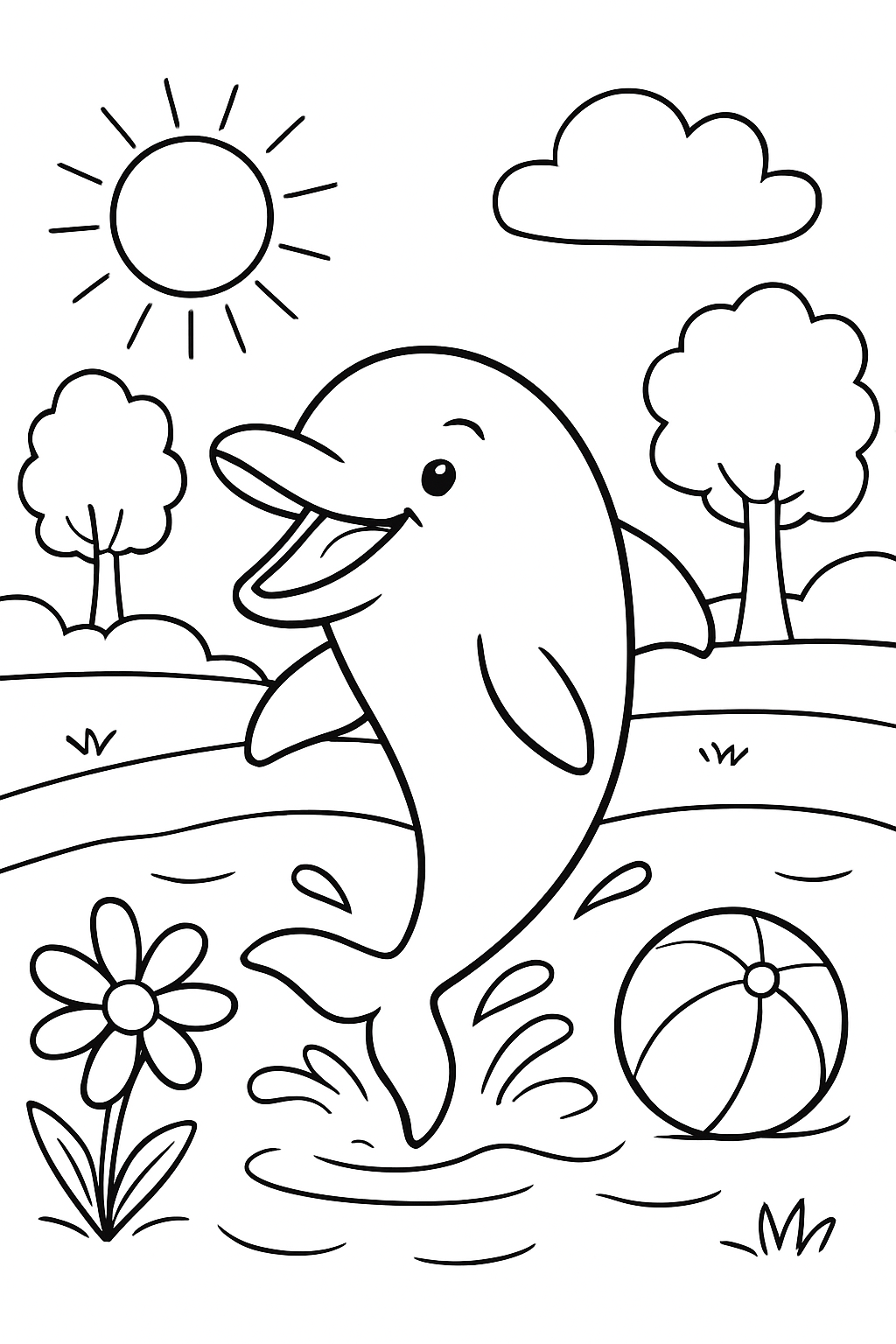 Boto-Cor-De-Rosa para colorir 14