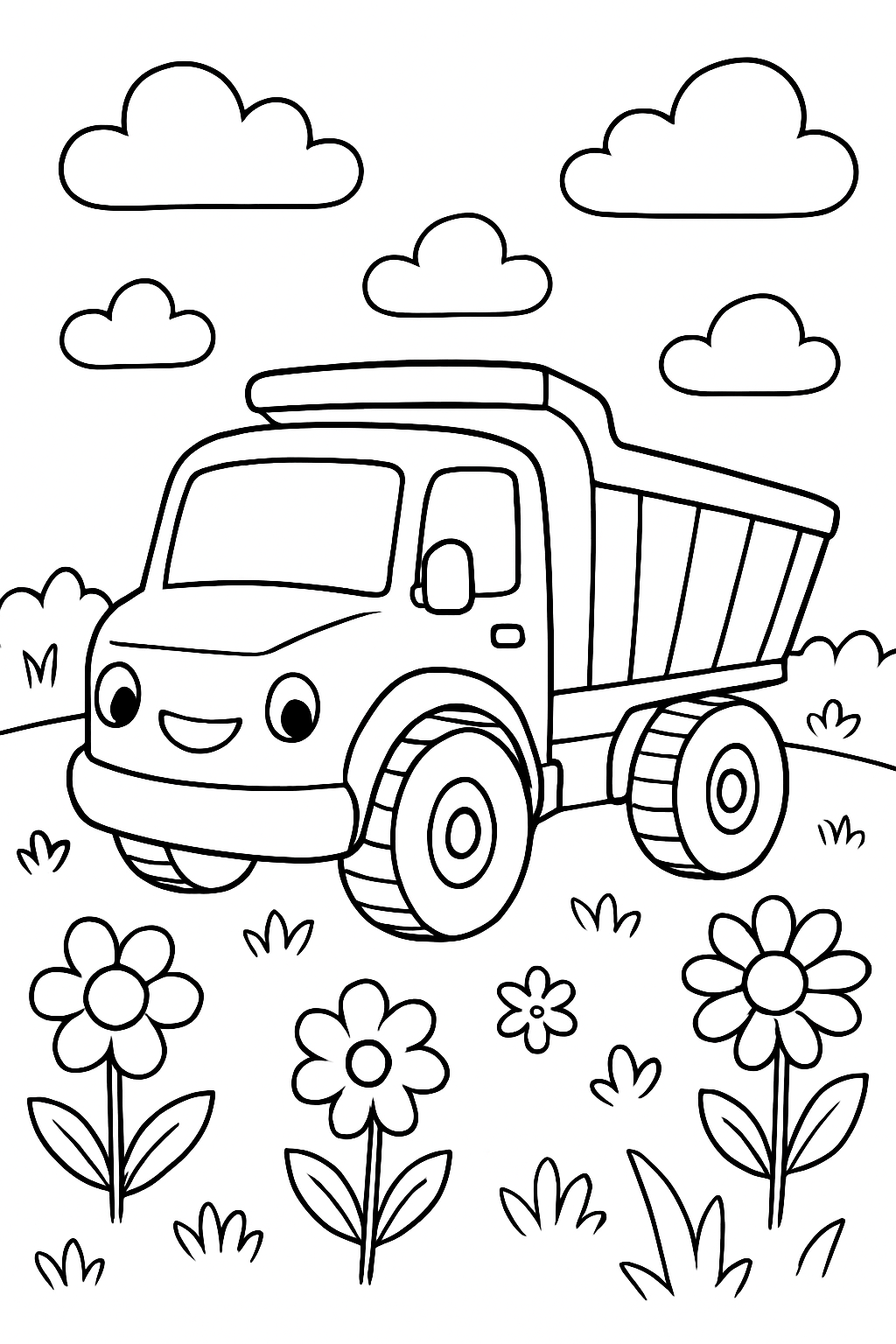 Caminhões para colorir 12