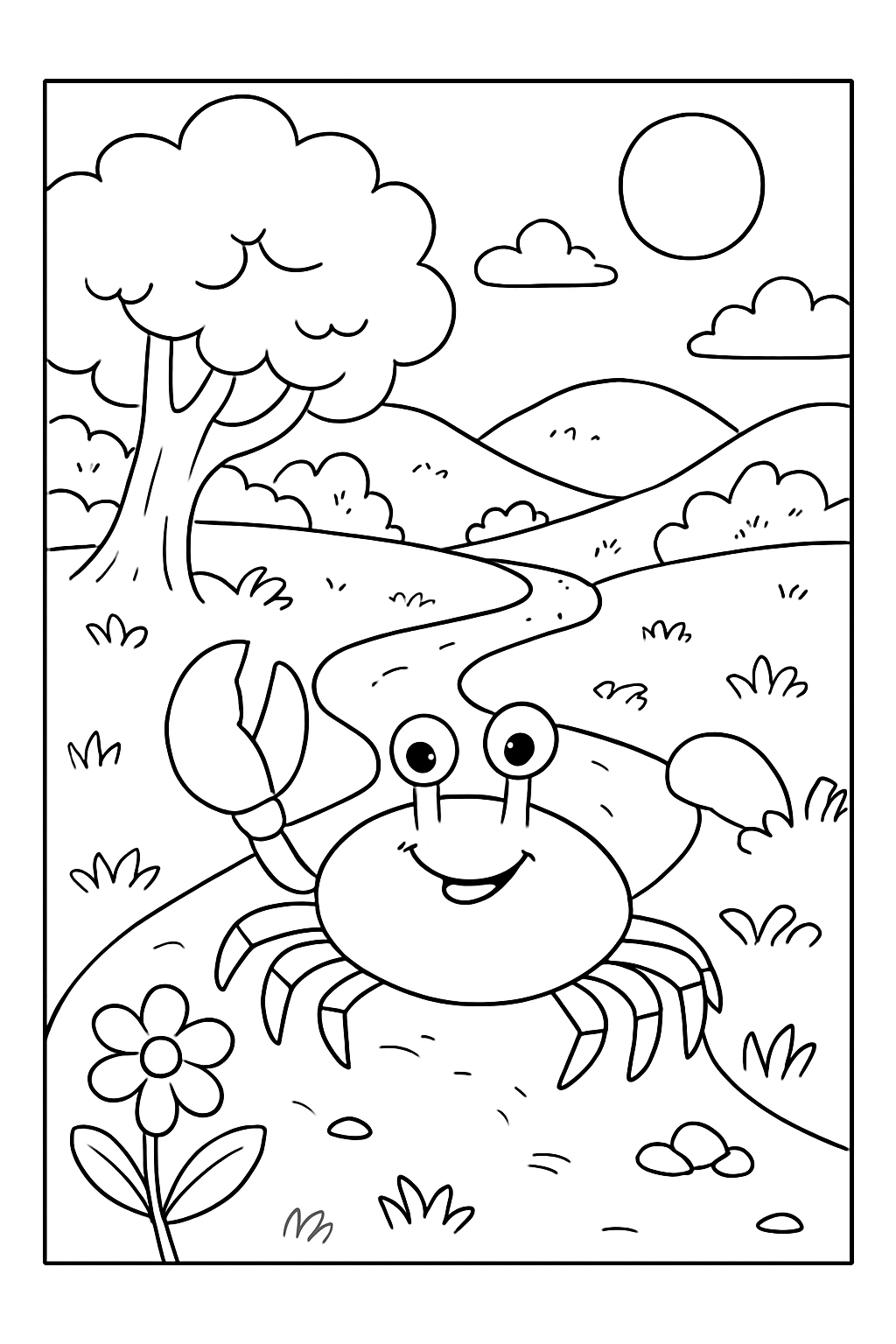 Caranguejo para colorir 06