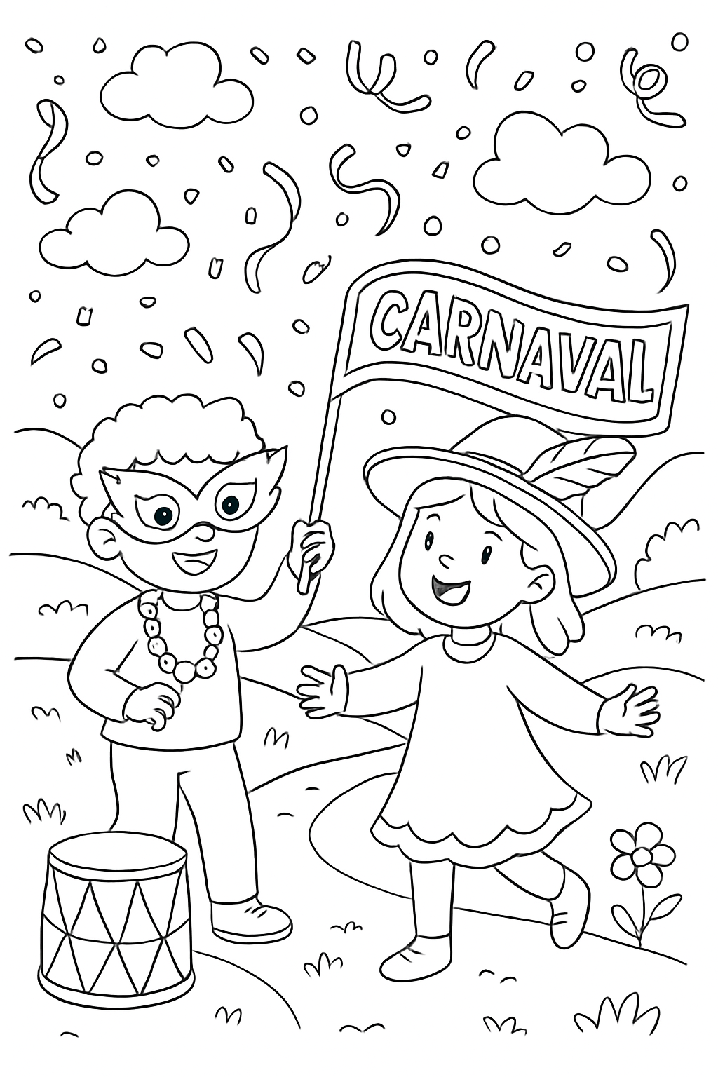 Carnaval para colorir 06
