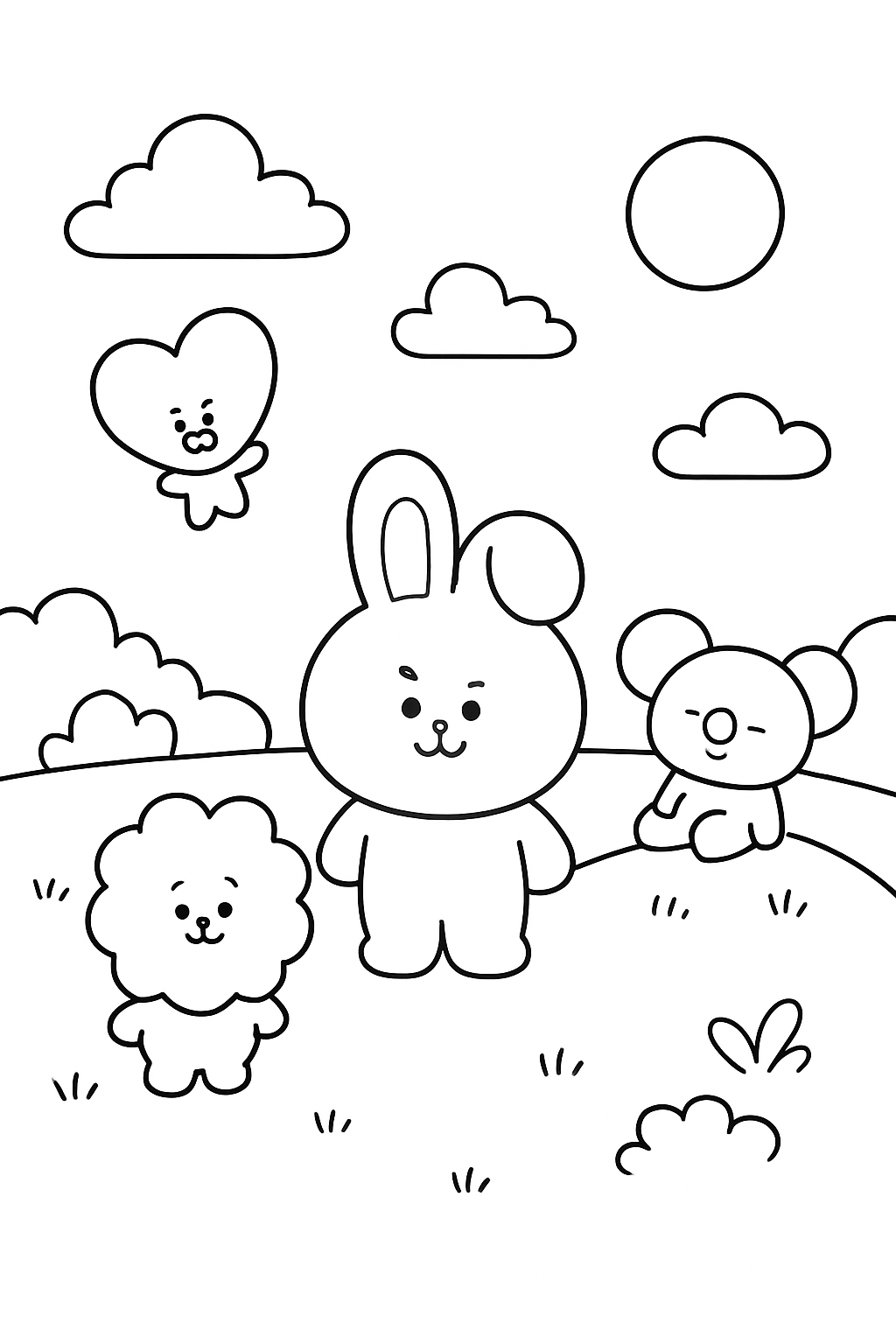 BT21 para colorir 08