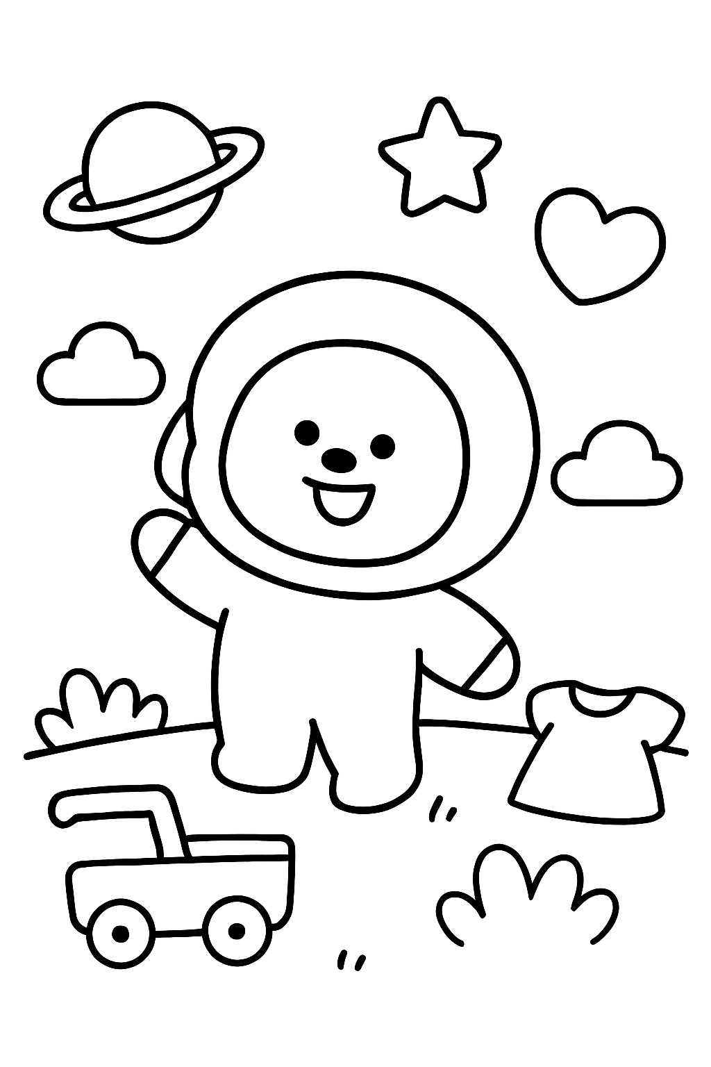 BT21 para colorir 07